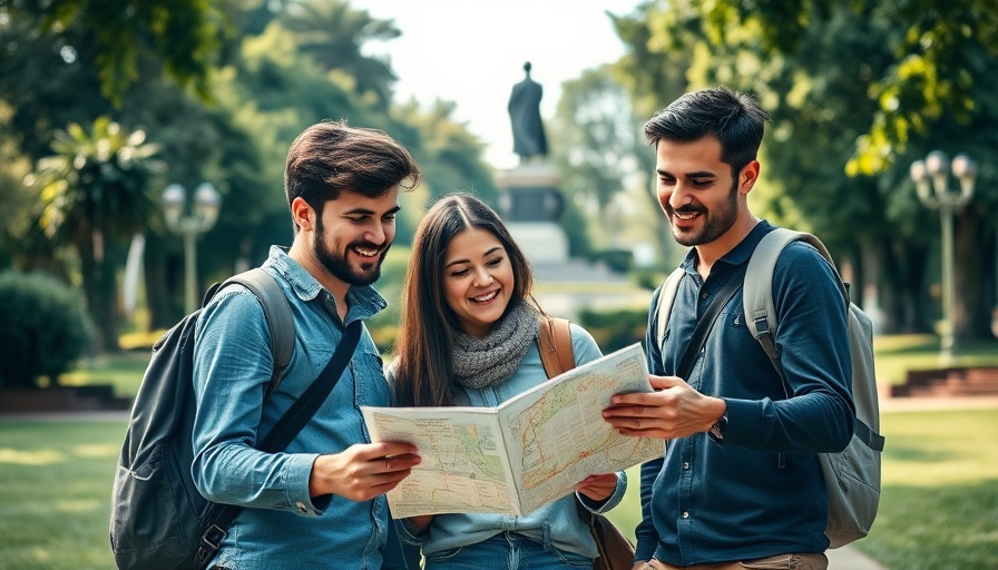 Foreigners discussing healthcare in Vietnam with a local in a park