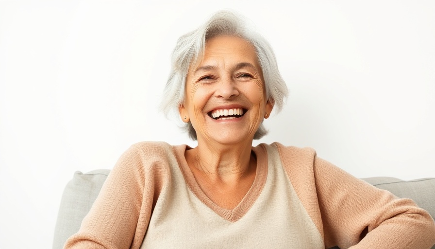 Joyful older woman celebrating local culture this spring, smiling warmly.