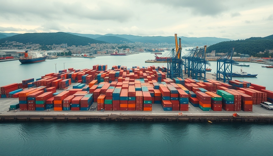 Industrial port landscape showcasing energy storage investment opportunities.