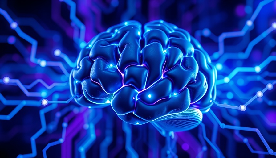Digital brain with glowing circuits represents AGI test challenge