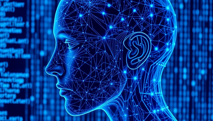 AI Workflow Automation Solutions concept with digital human and code