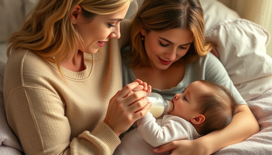 Mother feeding baby with bottle, emphasizing infant formula safety.