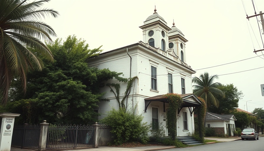 Historic two-story building in Marin, showcasing architectural history.