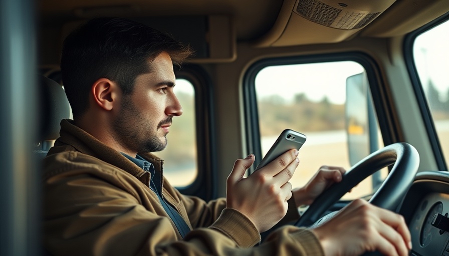 Driver using phone while driving, road safety concern 2030.