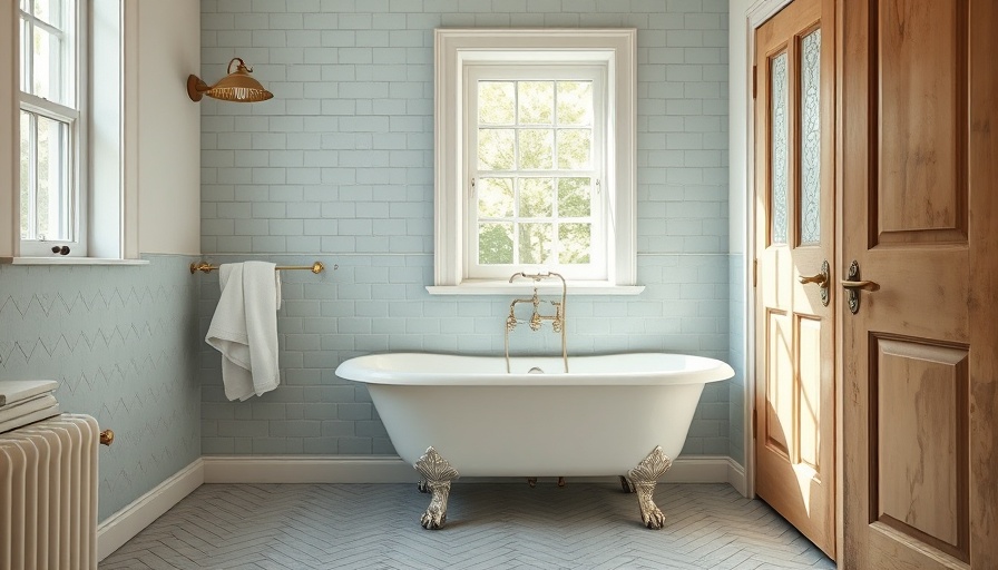Elegant vintage bathroom color ideas with herringbone tiles