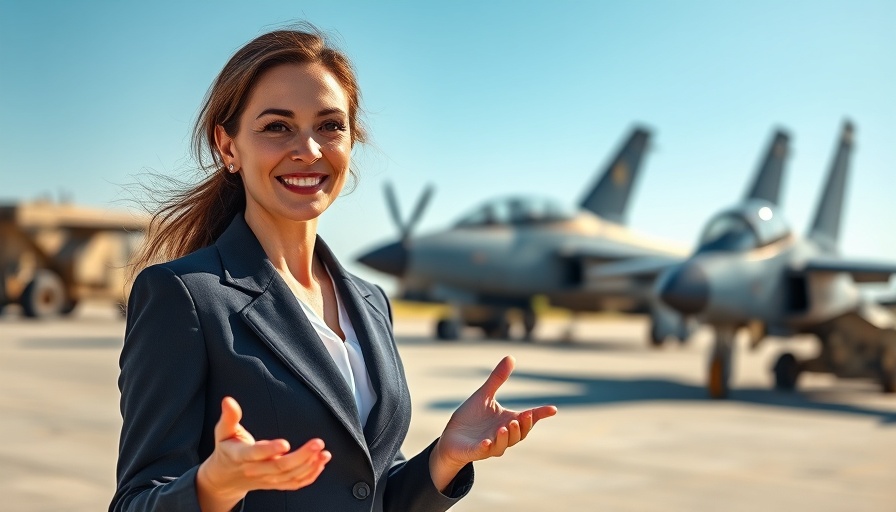 Woman at airbase illustrating UK defence spending boost