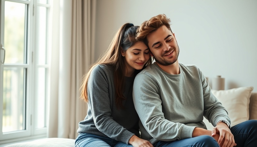 American families bleak outlook depicted by comforting couple indoors.