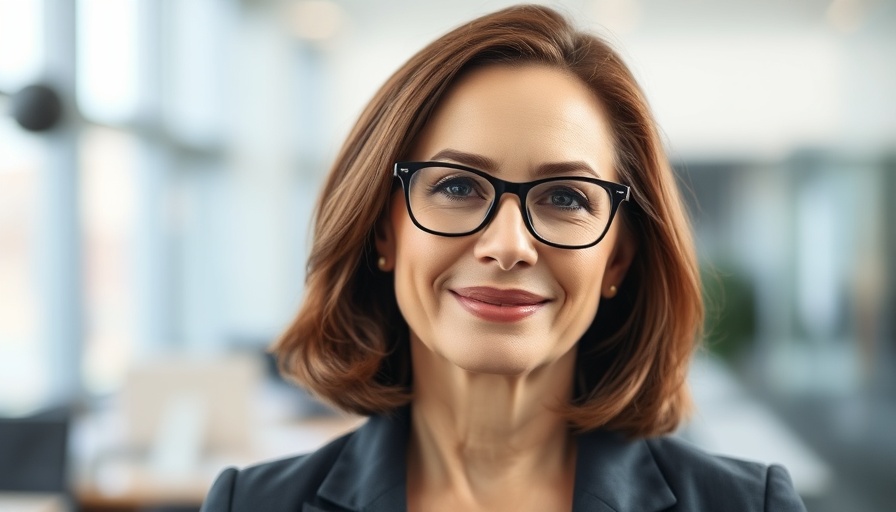 Confident woman smiling indoors, representing Tesla demand hit.