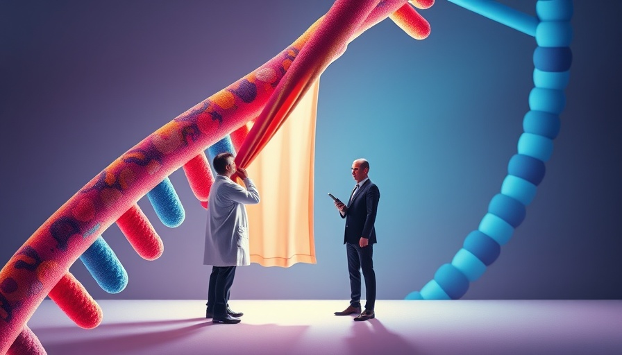 Abstract illustration highlighting mRNA technology concerns with DNA.