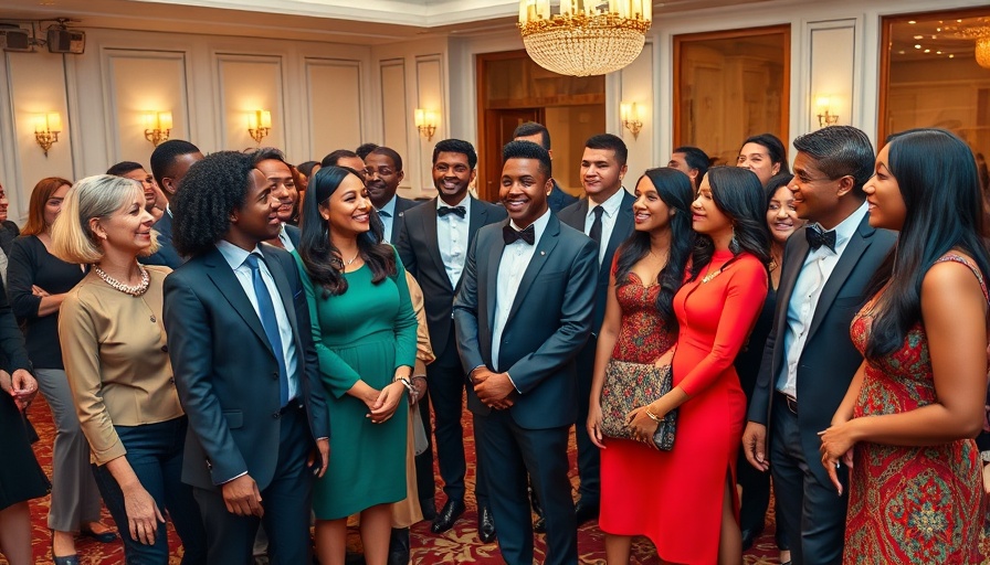 Prince Harry Charity Controversy group in formal setting, warm lighting.
