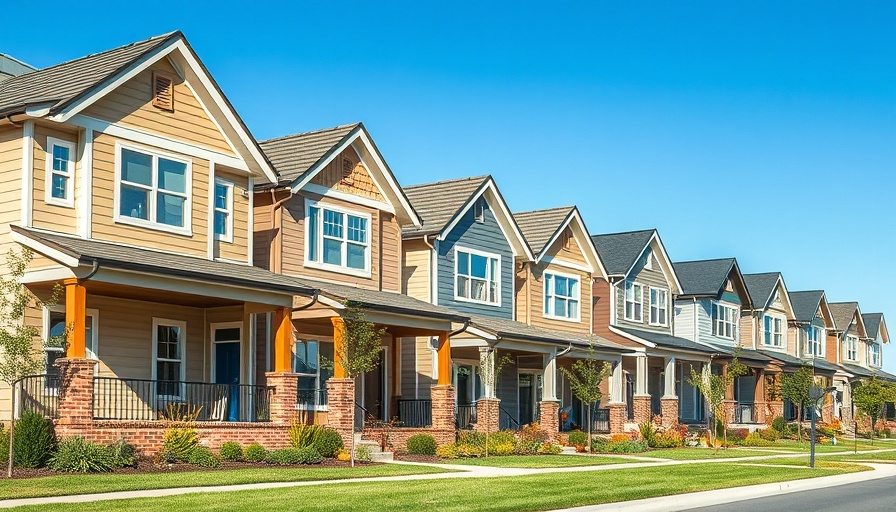 Row of suburban homes depicting financing contingency in real estate.