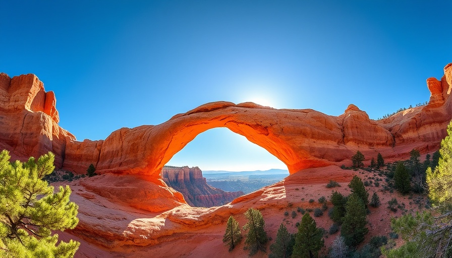 Scenic Bryce Canyon arch in Utah under clear sky, 2025