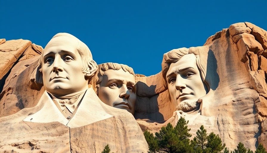 Mount Rushmore under a clear sky, symbolizing South Dakota.
