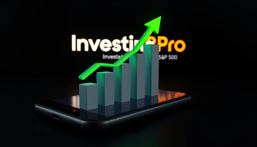 3D stock market bars and arrow on phone screen, Reddit stock sales.