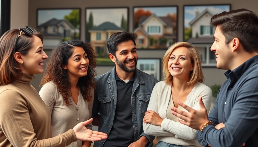 Real estate talk show with hosts discussing houses.