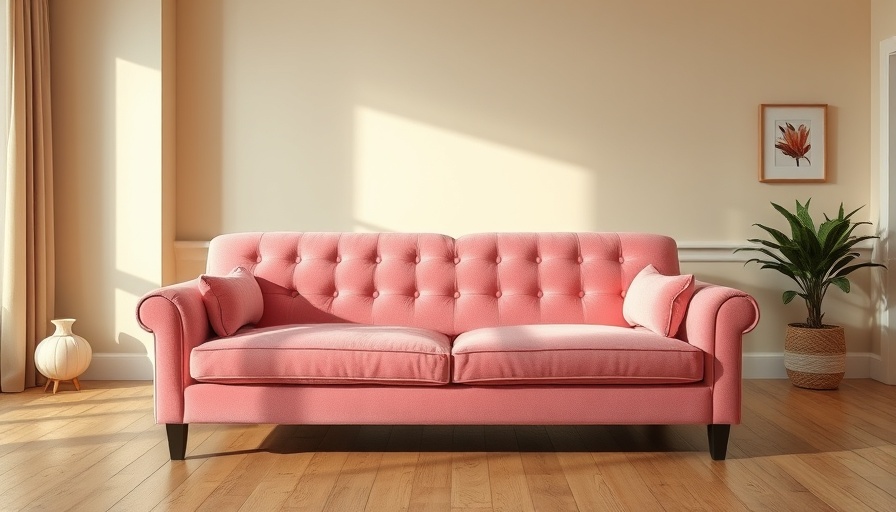 Choose the perfect couch fabric with a modern pink couch.