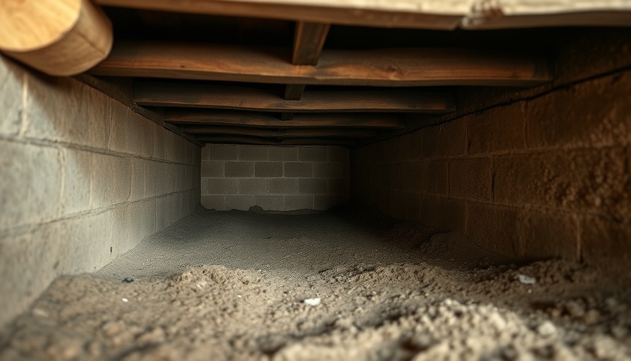 Crawl space under house showing dirt floor and beams, Ultimate Guide to Crawl Spaces.