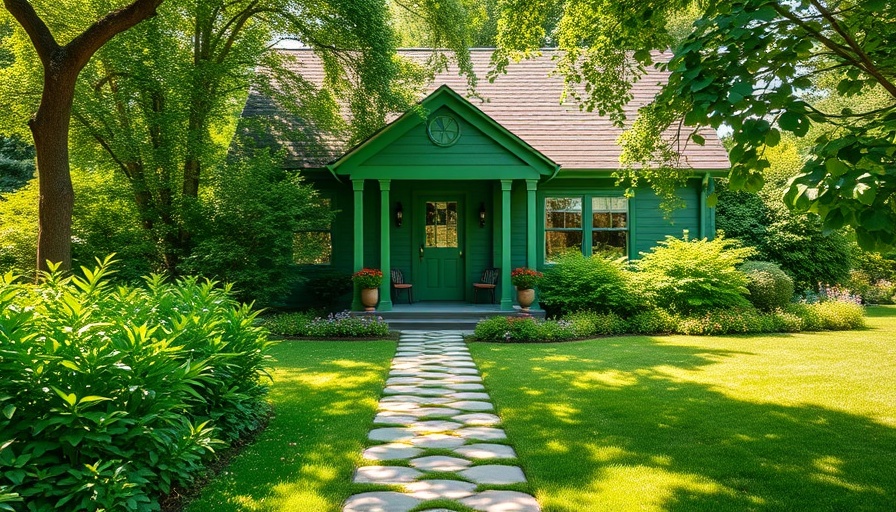 Charming cottage style home for sale with lush landscaping.