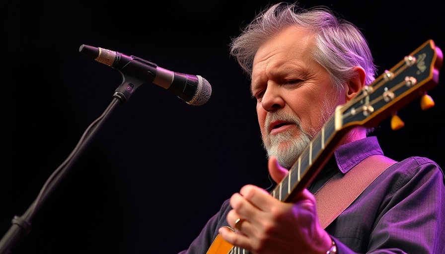 Live Concerts and Performances musician playing on stage with concentration.