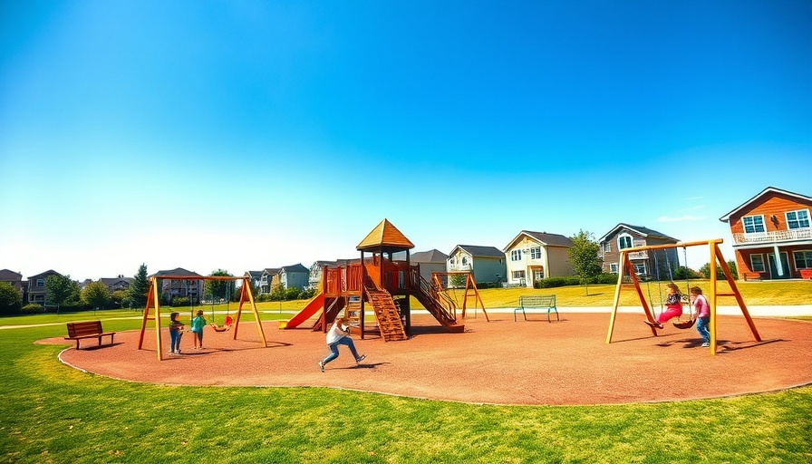 Children playing in suburban playground, Larkspur community incident.