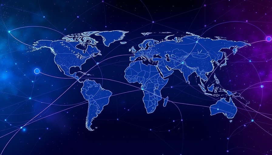 Futuristic network illustration depicting open source developers countering AI crawlers.