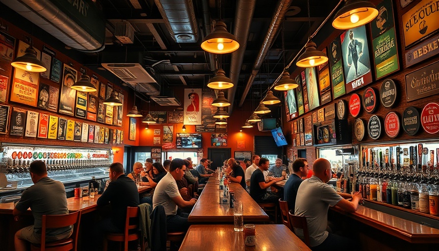 Lively Toronado beer bar scene with patrons and beer taps.