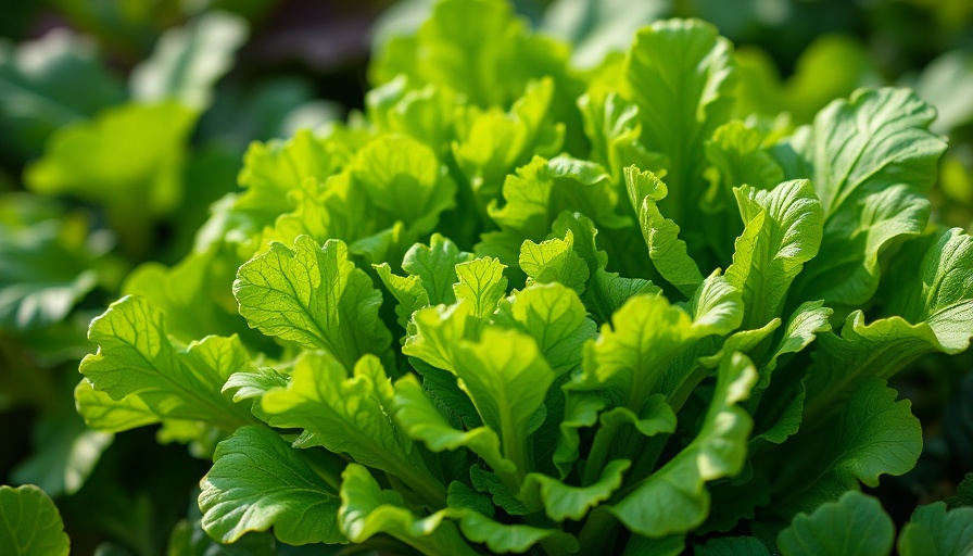 Vibrant buttercrunch lettuce growing in sunlight.