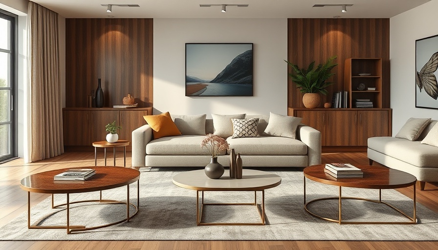 Stunning coffee table designs in a modern living room.