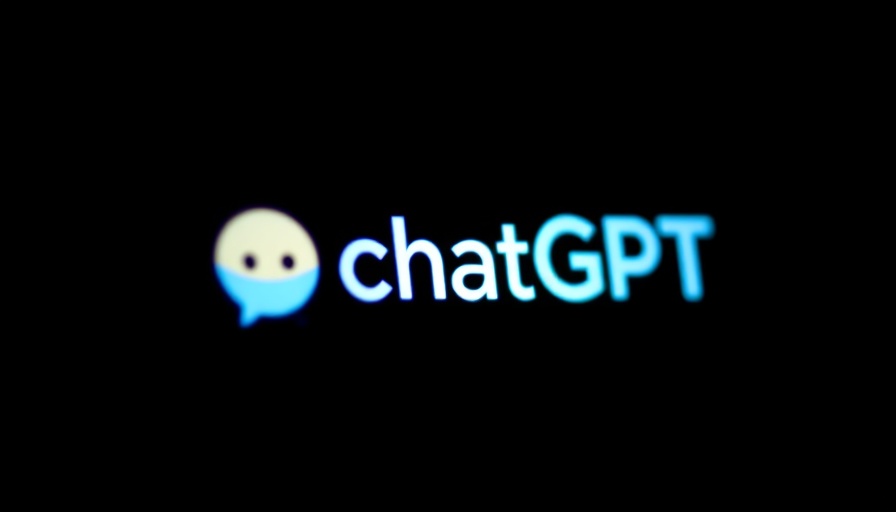 ChatGPT logo on black screen, business startup funding theme.