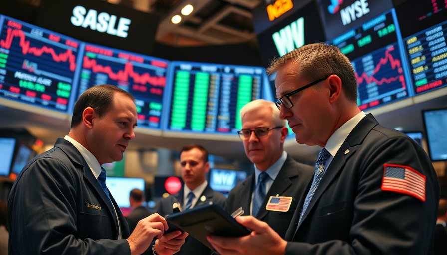 Insider trading analysis discussion on busy stock trading floor.