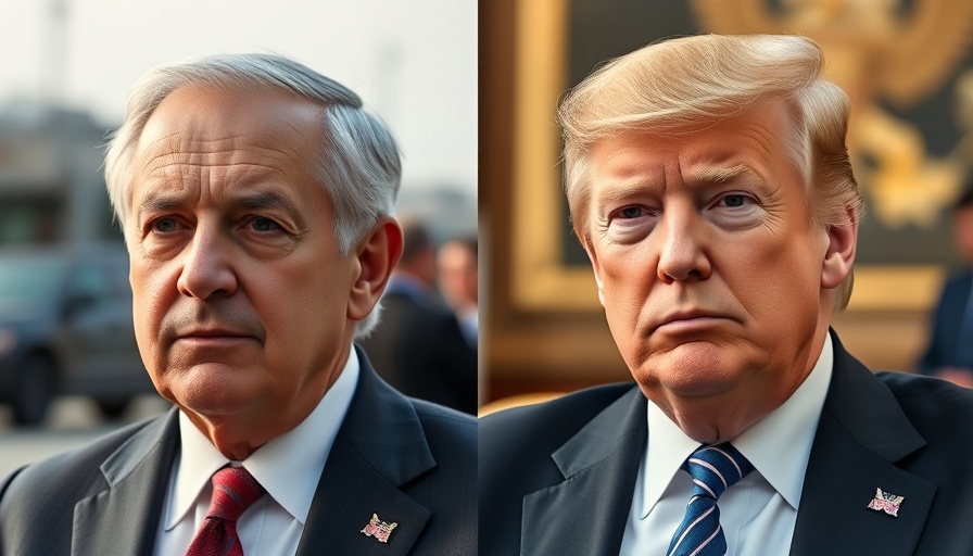 Two men discussing US-Canada trade war impact on business.