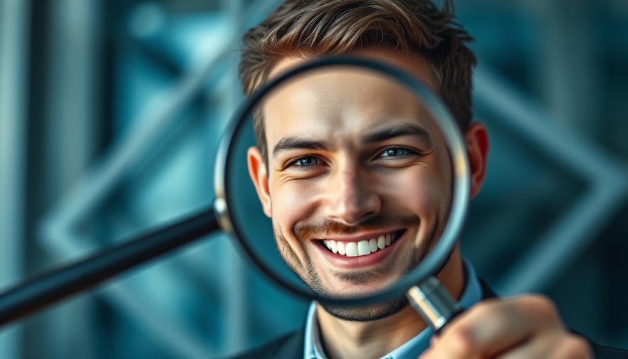 Housing market expert with magnifying glass, mortgage rates discussion.