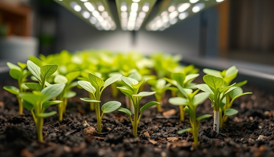 Seedlings under grow lights, how to germinate seeds.