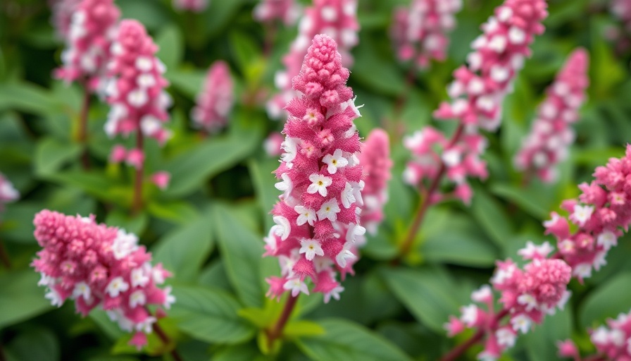 Astilbe bloom in vibrant colors amid green foliage.
