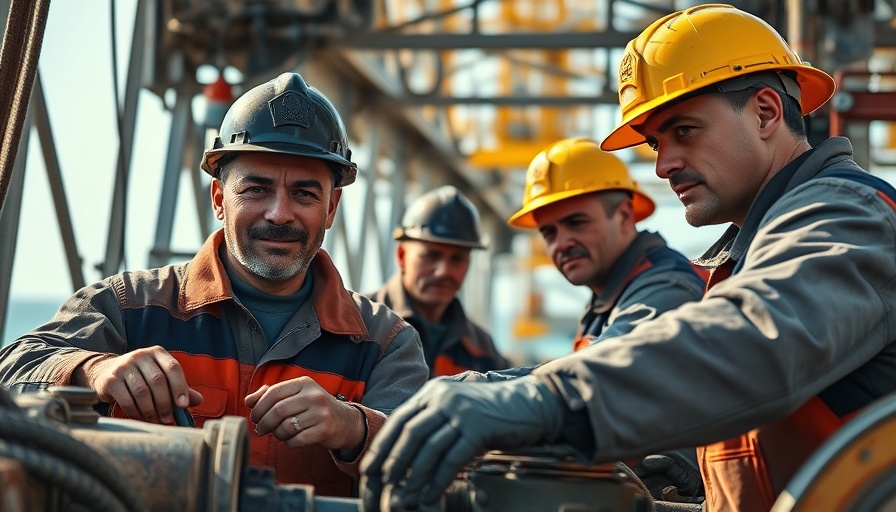 Oil workers in Venezuela on a rig after Trump revokes permits.