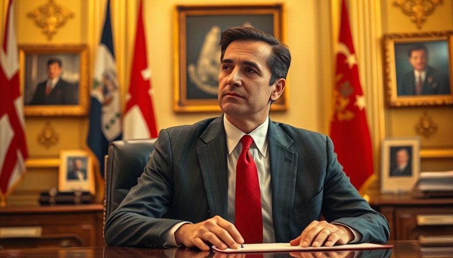 Contemplative man in suit considering future term in office