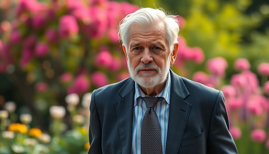 Older man in a suit outdoors showing confidence, related to Trump tariff policy impact
