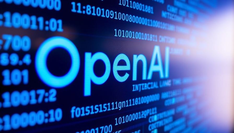 OpenAI logo on screen with binary code, highlighting video generation challenges.