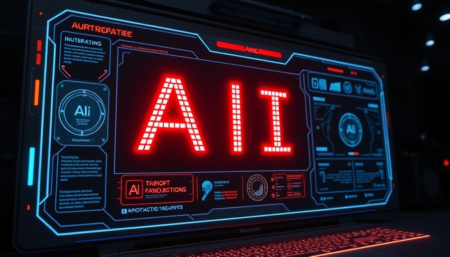 AI chatbot advancements showcased on a high-tech interface.