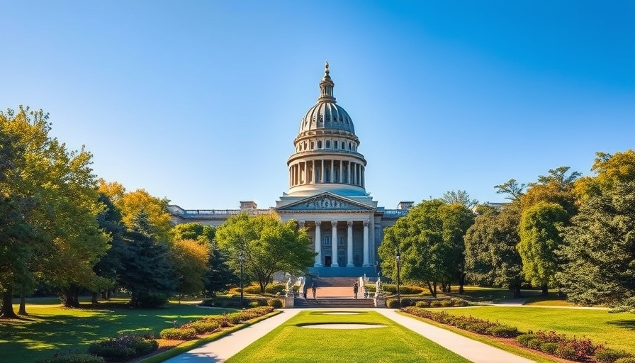 State capitol building surrounded by trees, pros and cons of living in Mississippi