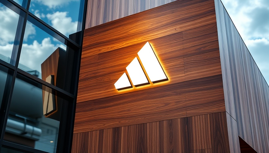 Illuminated logo on building facade reflecting consulting firm theme.