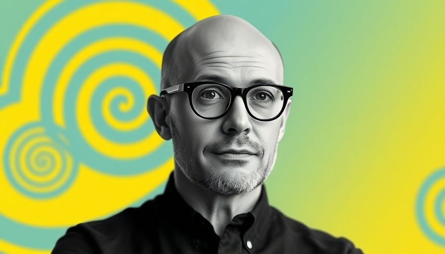 DeepMind Research Releases: man with glasses in analytical setting.