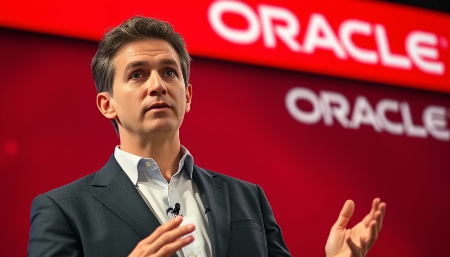 Confident speaker presenting on Oracle data breach management.