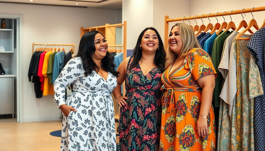 Stylish women in dresses with clothing rack, showcasing how to start a business.