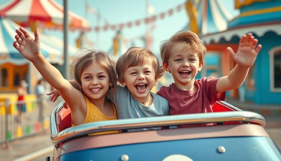 Children enjoying ride at San Rafael Spring Carnival.