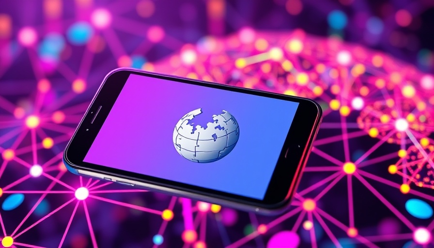 AI crawlers impact Wikimedia Commons illustrated with smartphone and network background.