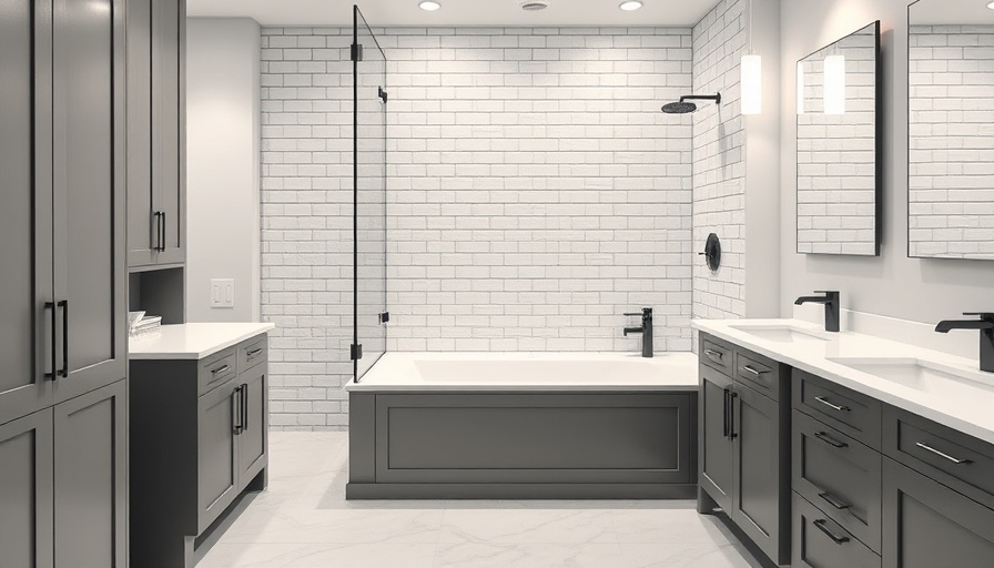 Modern bathroom interior with clean design and soft lighting.