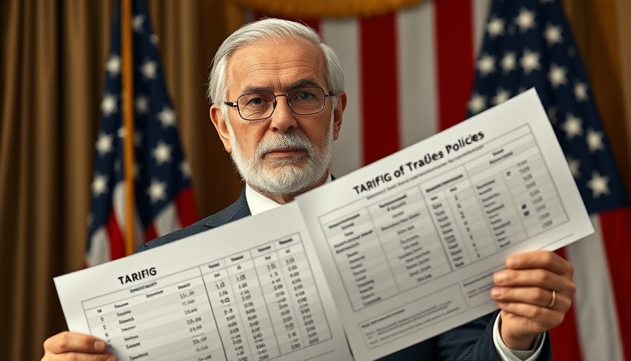 Distinguished man discusses tariffs, highlighting global trade implications.