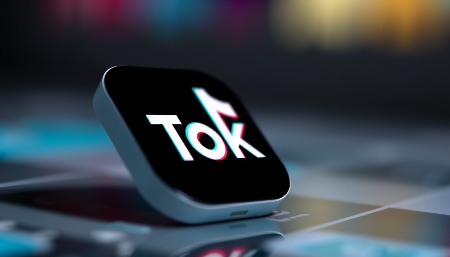 Close-up TikTok logo highlighting vibrant detail on a blurred surface.