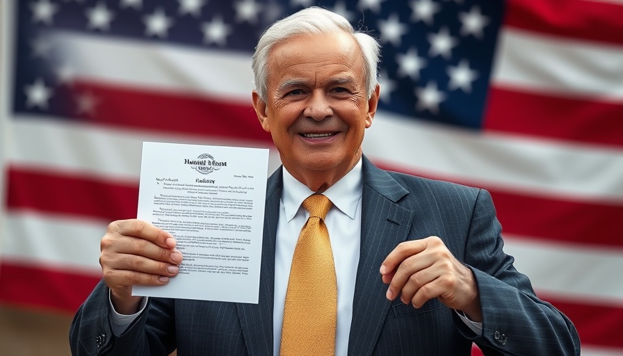 Economic impact of tariffs visualized with a signed document.